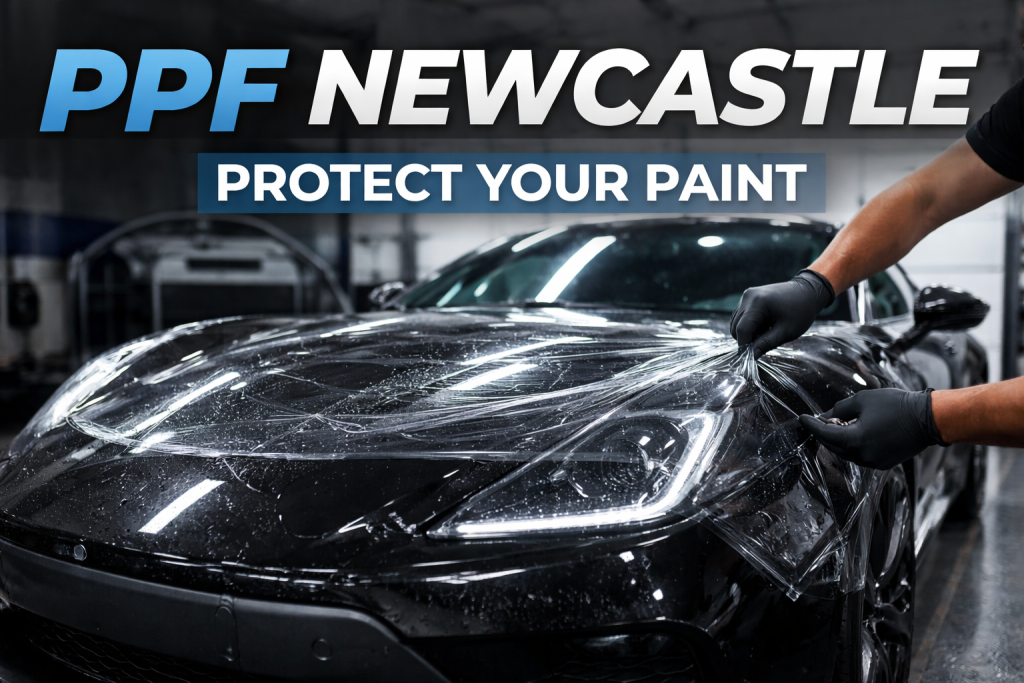 Paint protection film Newcastle installation protecting car paintwork from damage